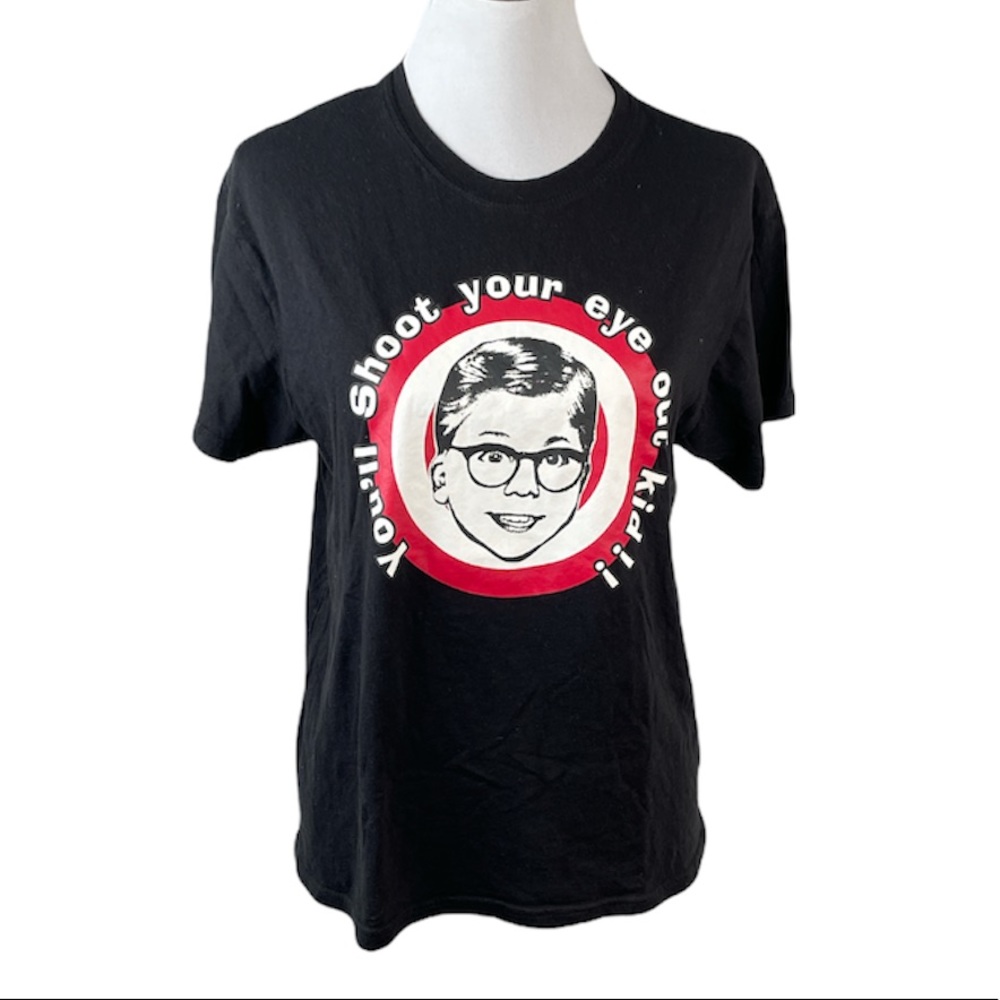 A Christmas Story You’ll Shoot Your Eye Out Kid!! T-Shirt, Black, Medium